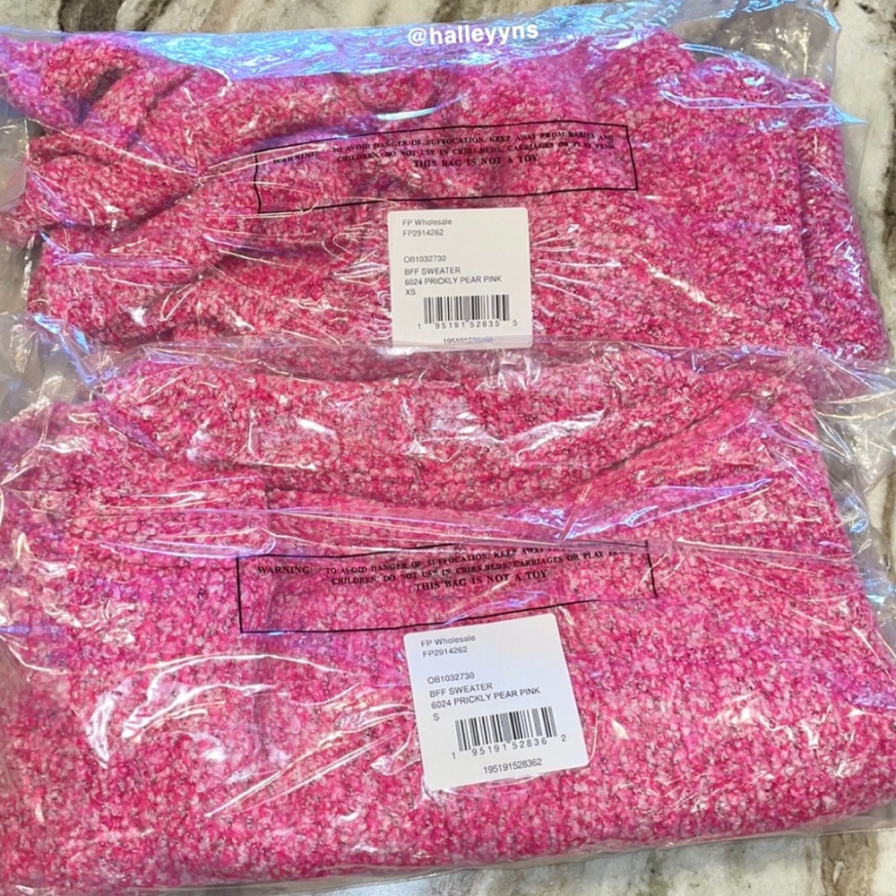 Free People BFF Cowl Neck Sweater in Pink - Picture 6 of 9